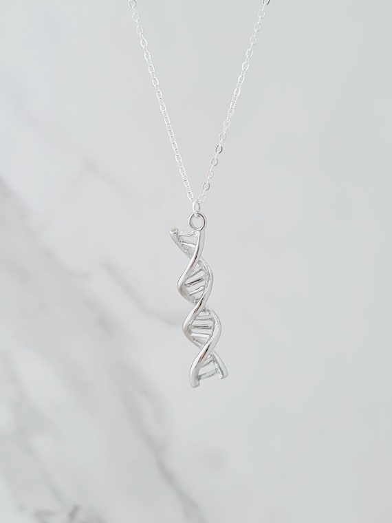 DNA Necklace Double Helix Pendant DNA 