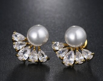 Dangle Plugs 716 000g 00g 0g 2g 6g 4g Hider Plugs Gold Flower Formal Pearl Wedding Ear Plugs AcrylicWoodSteel TunnelsStud Earrings