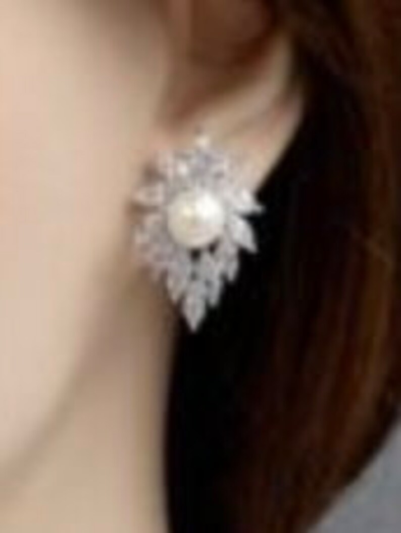 Pearl Earrings Pearl Gauges Wedding Gauges Ear Gauges Etsy