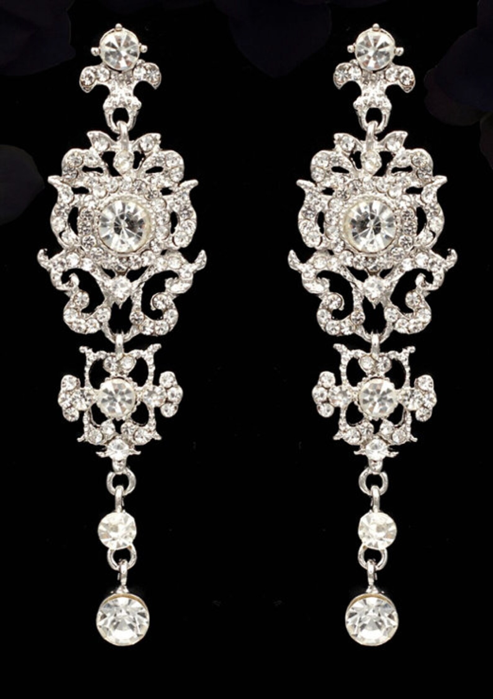 SILVER Dangle Drops Wedding Gauges Tunnels Plugs Earrings 8g Etsy