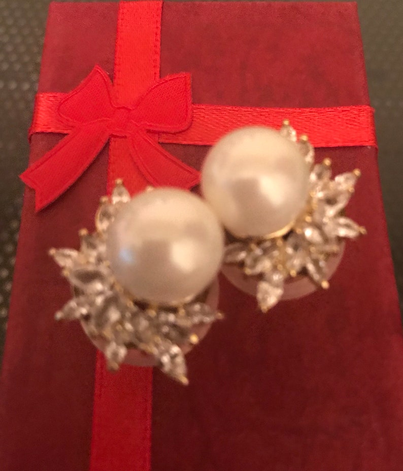 Boucles d'oreilles en argent avec perles Jauges de perles Cadeau de demoiselle d'honneur Bouchons de nacre Jauges de mariage Bouchons de mariage Bijoux de mariage image 3