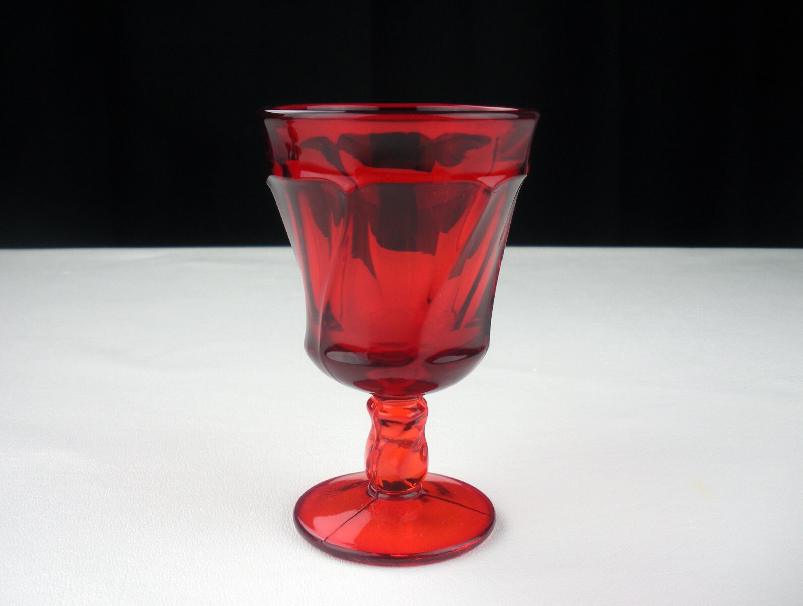Fostoria Jamestown Ruby Red Wine Glass Vintage 3 Oz 4 Etsy
