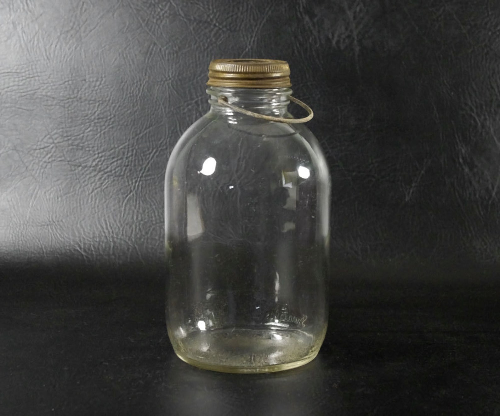 Vintage Duraglas Gallon Jar with Wire Handle Zinc Lid and Etsy