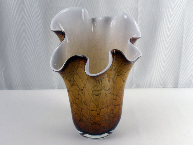 Krosno Jozefina Lg Handkerchief Vase Blown Triple Cased Etsy