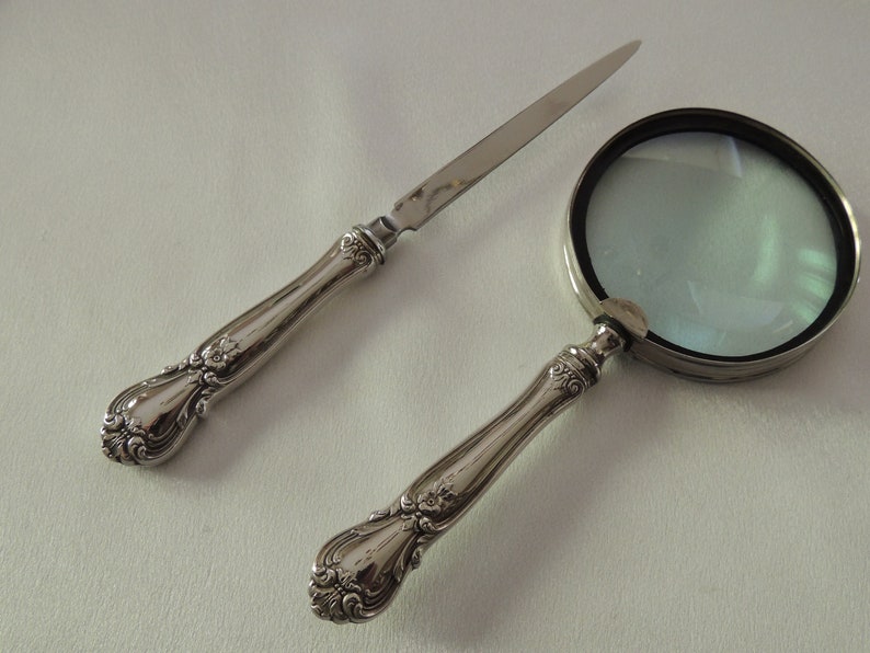 Medium Sized Early American Sterling Silver Desk Set Image 0
