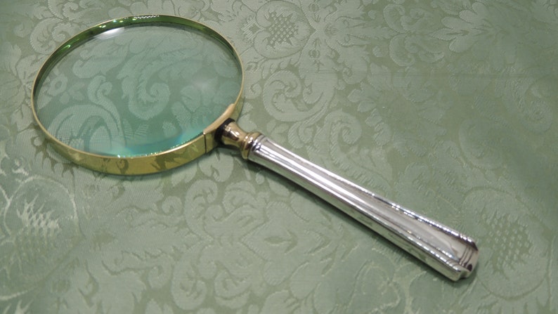 1920/'s American Sterling Silver handle Magnifying Glass.