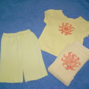 Sunshine Wool Shorties Set w/ Prefold Diaper
