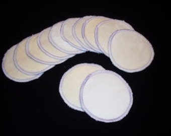 1 dozen reusuable Breastfeeding/Nursing Pads with PUL backing (Zorb inner)