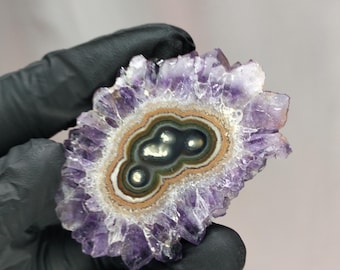 29g Seltene Amethyst Scheibe aus Uruguay - Das Purpur der Natur!