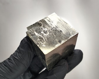 Cubo de Pirita Perfeito mit 216g, aus Navajún, Espanha - O Sonho de Qualität Colecionador!