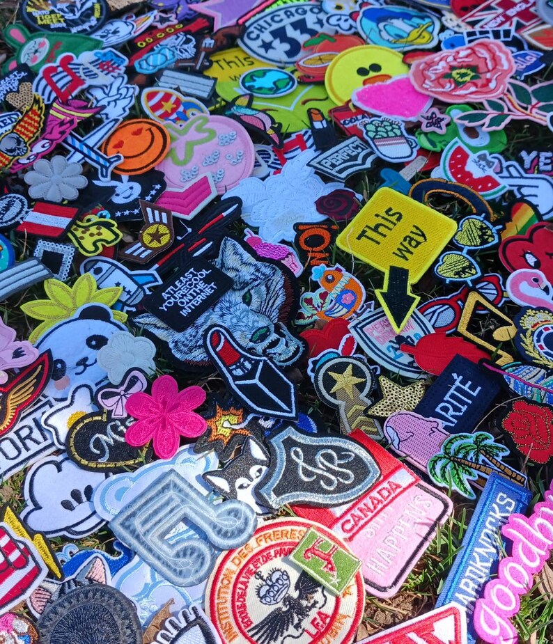 IRON Bundle of 1000/500/200/150/100/75/50/25/10 Randomly Pick Mystery Iron on Patches Surprise Variety Brand New Quality Free USA Shipping image 4