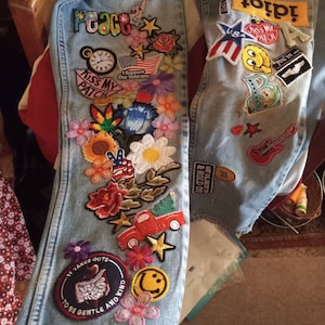 MIXED SEW on and IRON 25/50/75/100 patches, randomly selected lot. Mystery grab bag, surprise assortment of appliques image 2