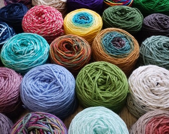 16 Bulk Yarn Cakes By The Pound Worsted weight #4 Yarn Skein Destash! 2oz Each 100% acrylic