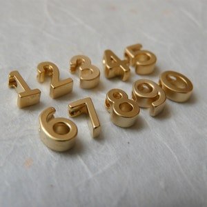 Number necklace, Personalized number necklace, Custom number necklace, Lucky number necklace, Gold number 画像 5