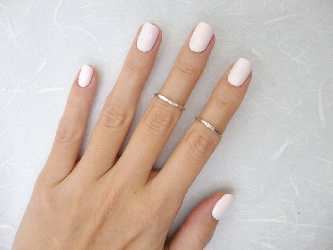 Sterling Silver Knuckle Rings, Stacking Rings,2 Knuckle Ring, Silver ...