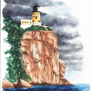 Split Rock Art Print Of Minnesota Lighthouse Gift Of Interior Design Wall Decor Split Rock Lighthouse Picture For Split Rock Art Print Gift