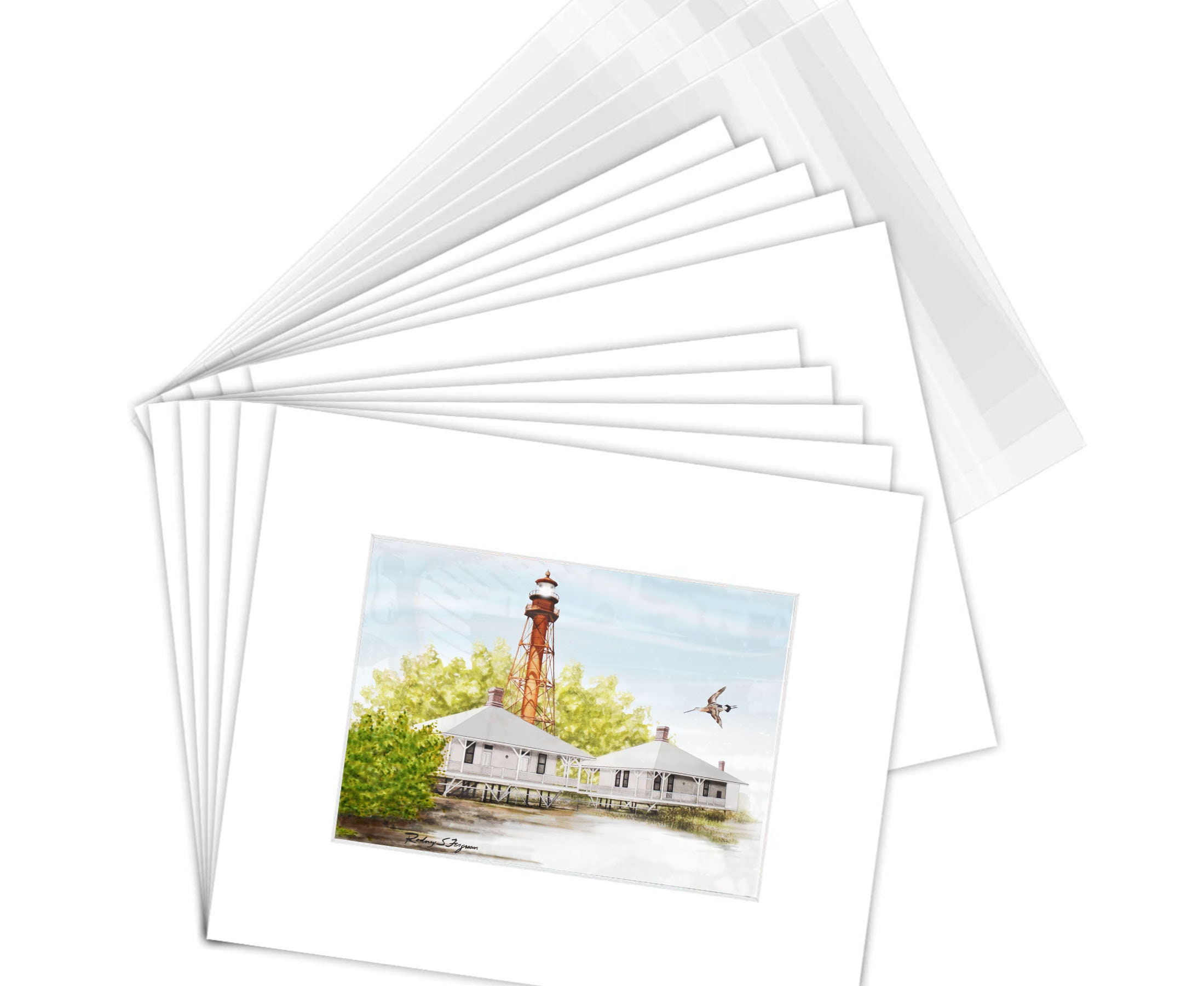 Sanibel Island Art Print of Florida Lighthouse Interior Design Wall ...