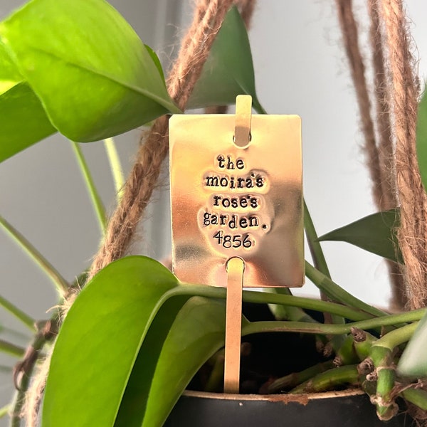 THE MOIRA'S rose's garden, plant stake, plant marker, funny plant lover gift, housewarming gift, schitts creek Moira gift