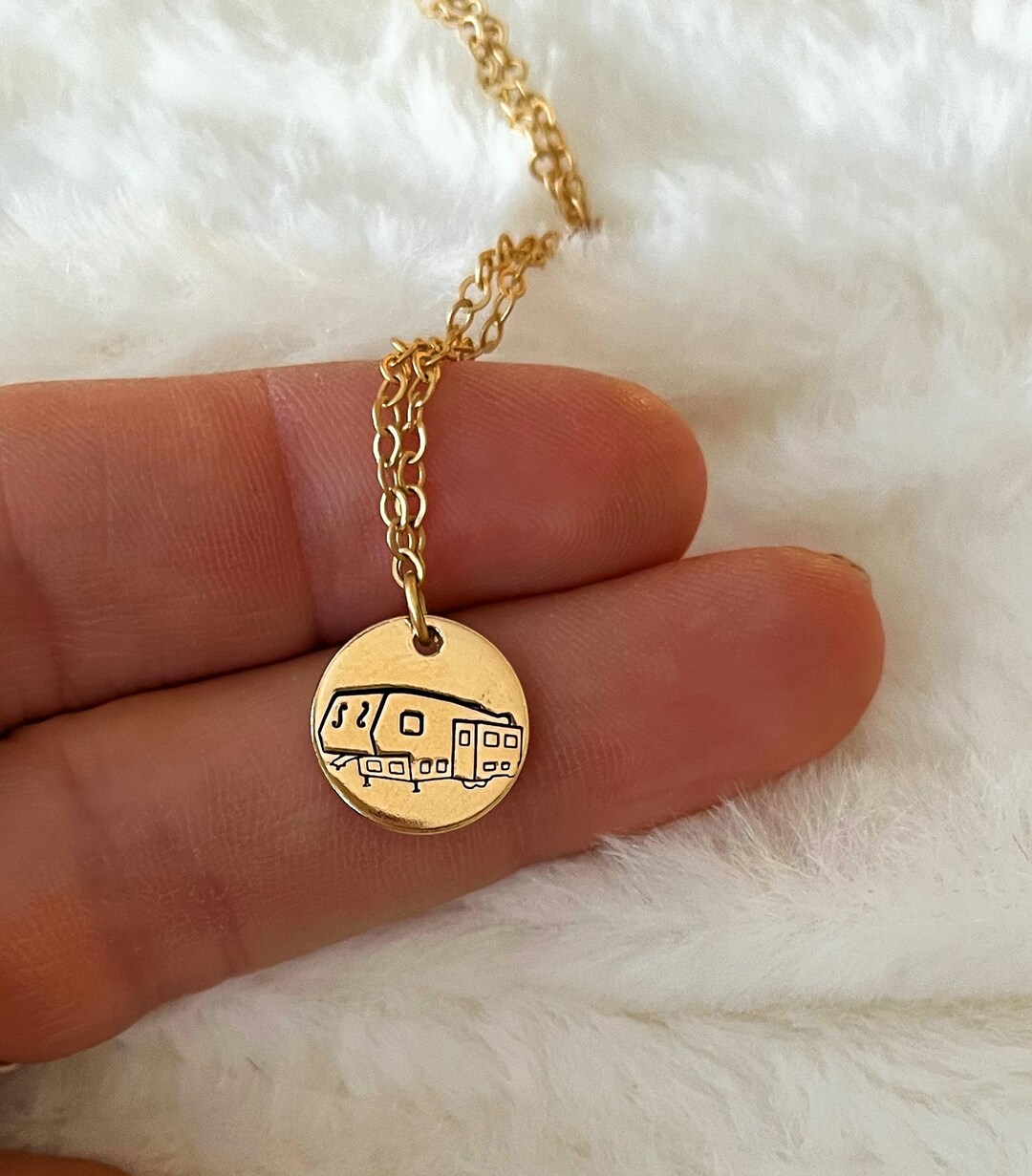 CAMPER CHARM Necklace Fifth Wheel Necklace Cute Charm Etsy