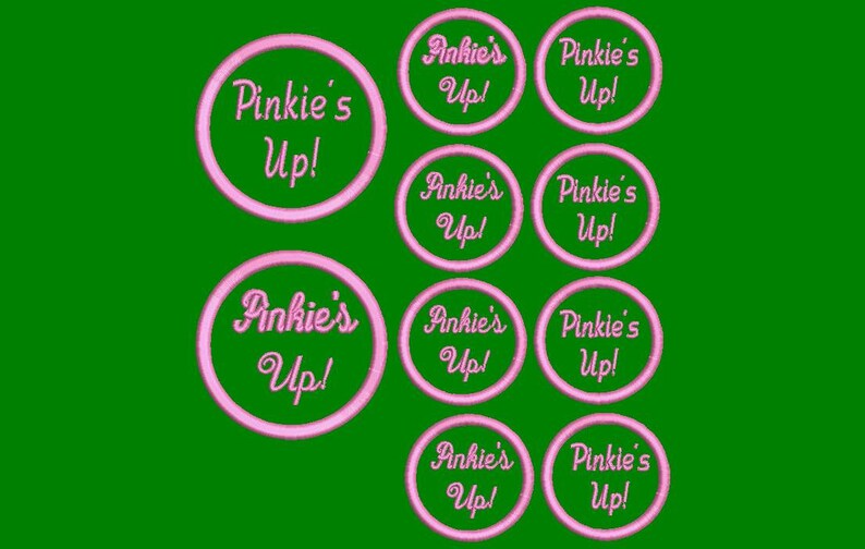 Greek Letter Embroidered 3 Round PatchCustom Embroidered FraternitySorority PatchDevine Nine Greek Lettered Patch