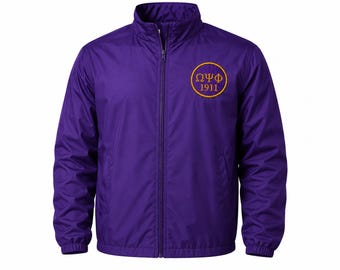 Omega Psi Phi Patch: Purple TWILL with Gold Embroidery Iron-On (3" Round)