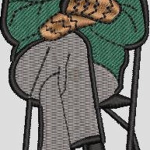 Bernie Sanders Meme Machine Embroidery File/DST zsk/to5/jef/sew/ped/shv/hus/xxx/pcm/ 3.95 x 1.75 in/Inauguration Bernie Meme/