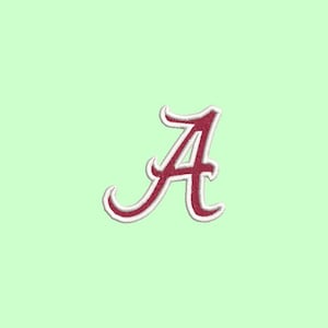 Alabama A digitized embroidery design/Alabama Initial Logo/