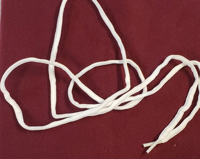 White Draw String 52" x .25" /White Jacket Hoodie Draw String/White Hoodie Draw String/White Jacket Draw String/Hoodie Pants Drawstring