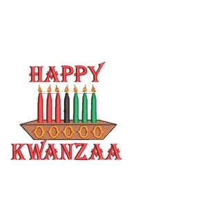 KWANZAA KINARA Embroidery Design/ 2.9&quot; x 2.9&quot;/KWANZAA Kinara/Candle Holder  Machine Embroidery File/hus, pes, jef, dst, sew, shv, vp3, xxx
