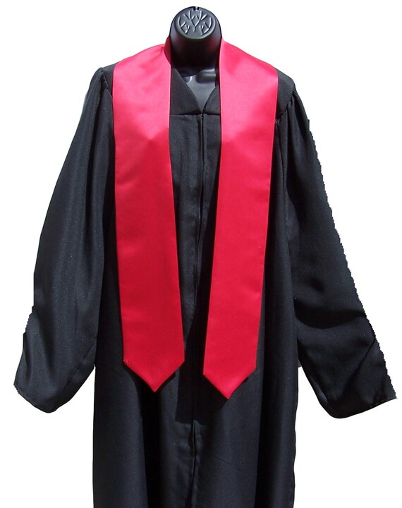 Sigma Gamma Rho Satin BLACK Graduation Stole Stoll Sash 4/" sewn letters w//crest