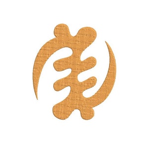 Adinkra GYNAME Symbol digitized embroidery design/African Adinkra Gyname symbol