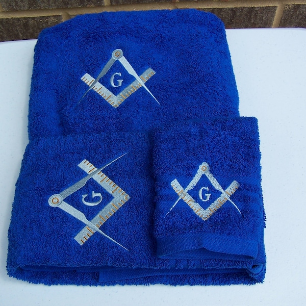 Royal Blue Towel Set Etsy