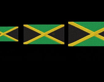 Jamaican Flag Machine Embroidery Design: Multiple Formats (Digital Download)