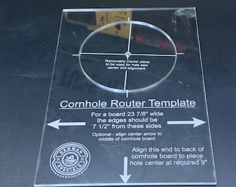 Cornhole templates for routers