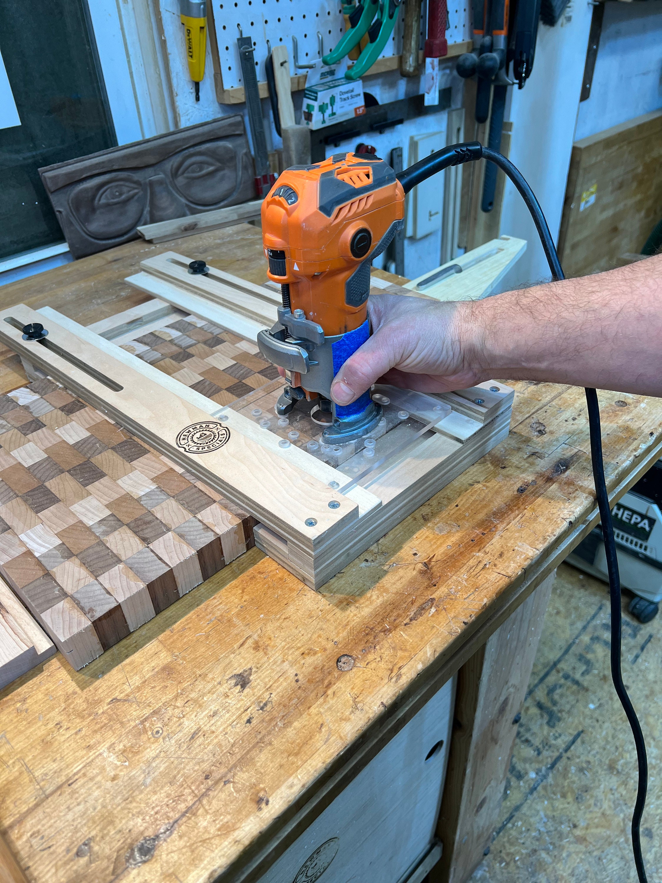 Flattening jig for router discount