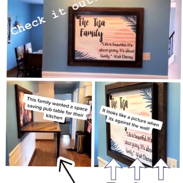 Fold Down Table Etsy