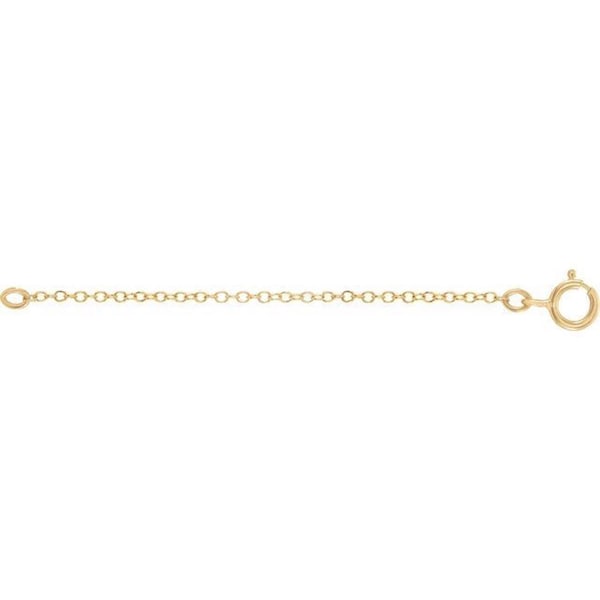 Chain Extender | 2" Solid Gold Chain | 1mm Dainty 14k Cable Chain