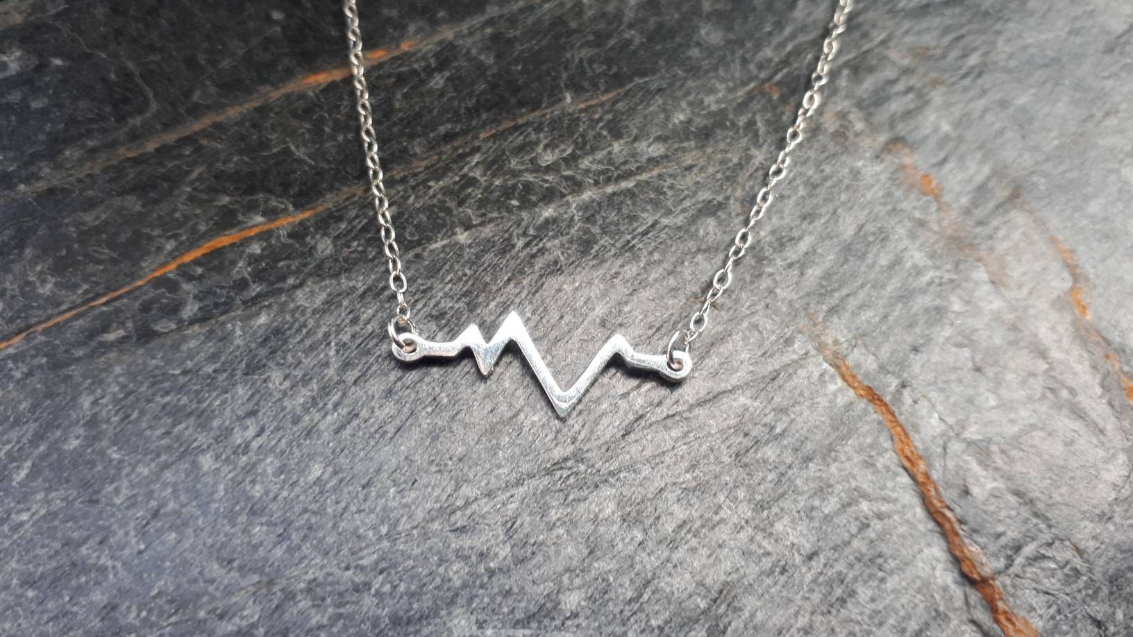 Sterling silver hotsell heartbeat necklace