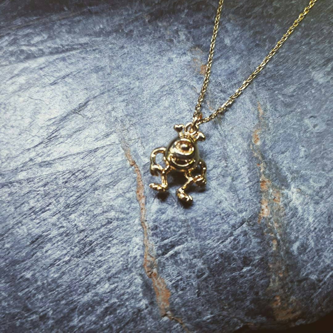 Mike Wazowski Necklace/monsters Inc Jewellery/mike Charm/monster