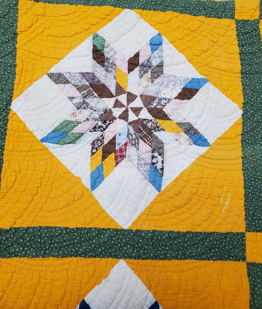 Antique 1900s Crosses & Losses Quilt