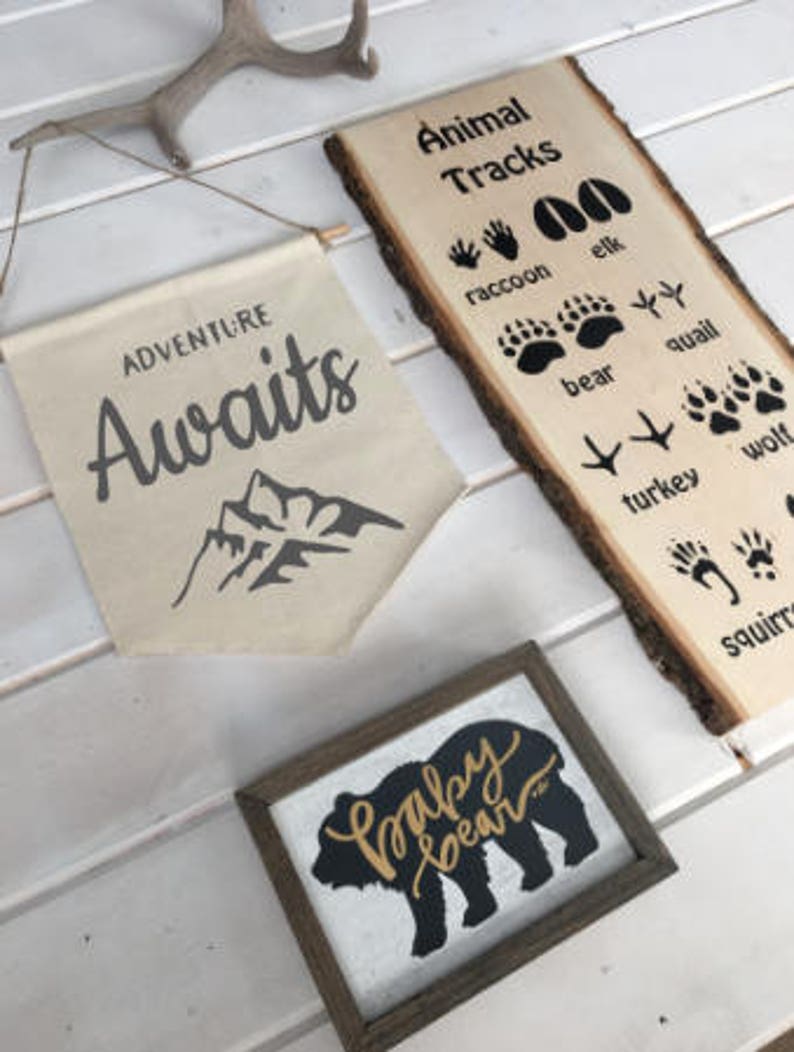 Adventure Awaits Banner Nursery Decor Adventure Nursery Etsy