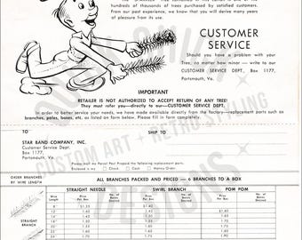 The Sparkler Trees- Aluminum Christmas Tree: Printable Order Form and Instructions Insert