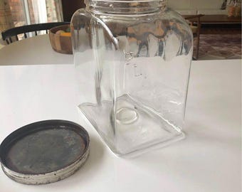 Rare 1940s Vintage Planters Store Display Jar Embossed Planters Jar Large