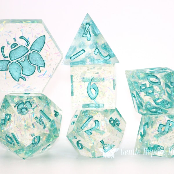 Confetti It's a Parade! Singles  Handmade Resin Dice