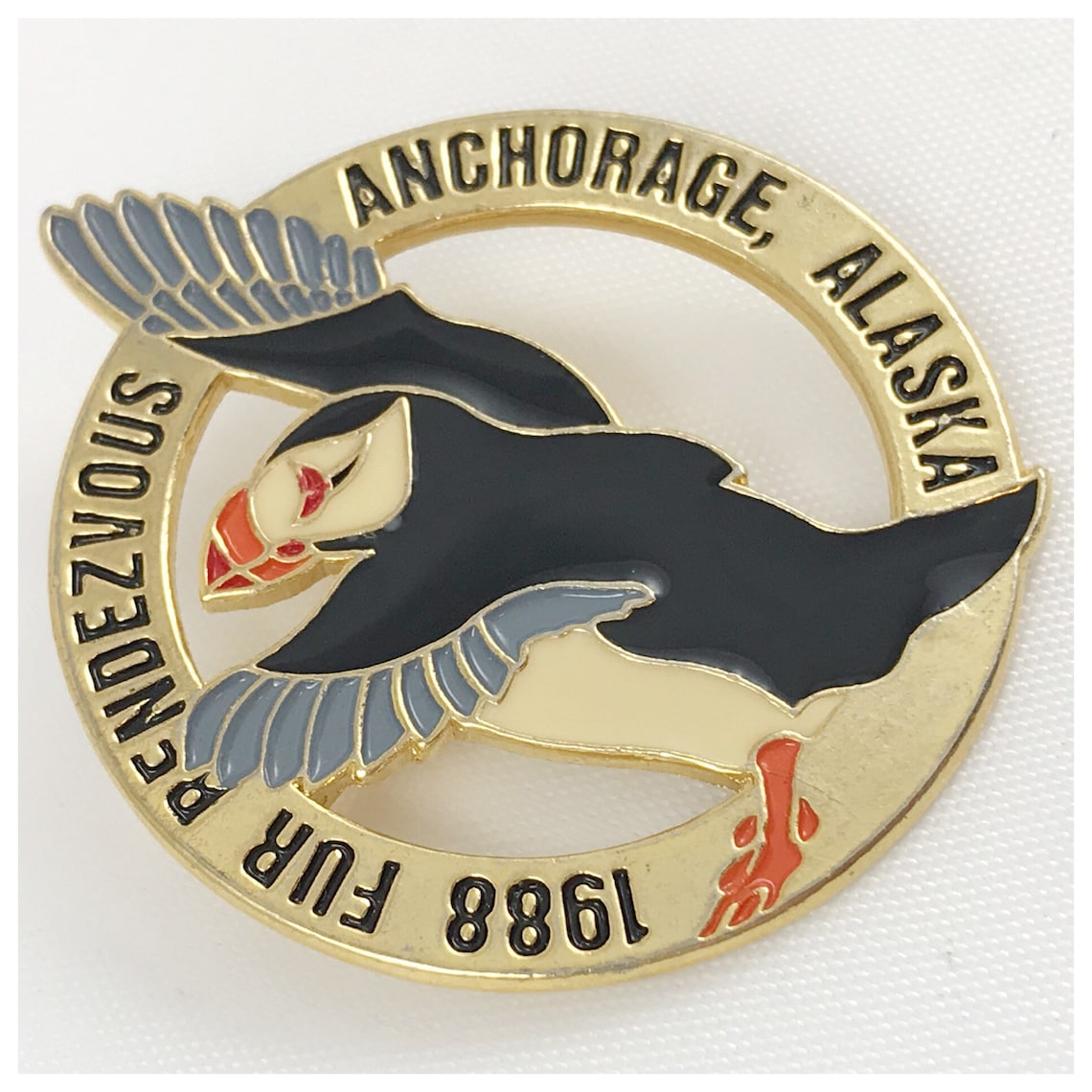 1988 Fur Rendezvous Anchorage Alaska Fur Rondy 1988 Pin Etsy