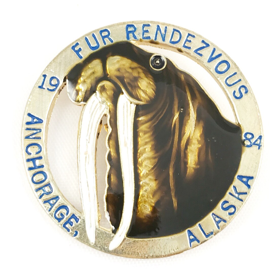 1984 Fur Rendezvous Anchorage Alaska Fur Rondy 1984 Pin / Etsy