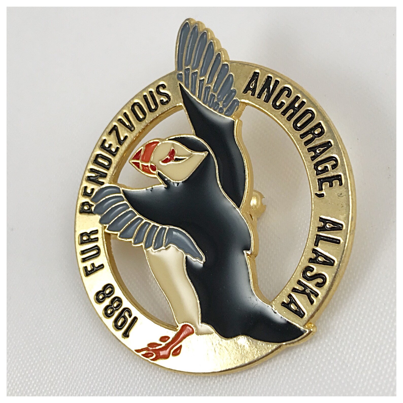 1988 Fur Rendezvous Anchorage Alaska Fur Rondy 1988 Pin Etsy