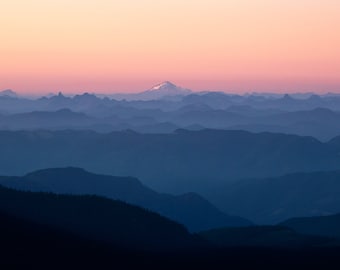 Glacier Peak Print | Pacific Northwest Mountain Range Photography