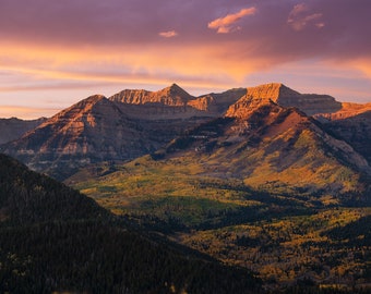 Autumn Colors in the Wasatch Mountains | Fall in Utah | Wanderlust Gift | Photography Print