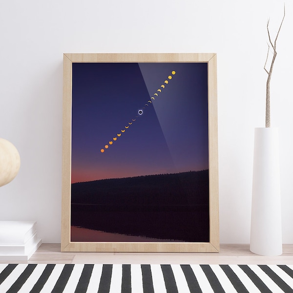 08/21/2017 Total Solar Eclipse | Night Sky Lovers | Space Gift | Photography Print